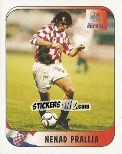 Sticker Nenad Praljia - UEFA Euro England 1996 - Merlin
