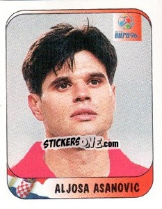 Sticker Aljosa Asanovic - UEFA Euro England 1996 n. 322 - Merlin
