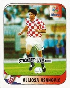 Sticker Aliosa Asanovic - UEFA Euro England 1996 - Merlin