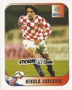 Figurina Nickola Jurcevic - UEFA Euro England 1996 n. 323a - Merlin
