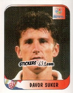 Sticker Davor Suker - UEFA Euro England 1996 - Merlin