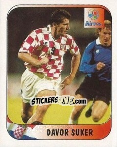 Sticker Davor Suker - UEFA Euro England 1996 n. 325a - Merlin