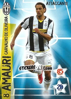 Sticker Amauri - Collections Juventus. I Piu Forti Siamo Noi - Edibas