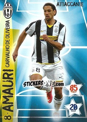 Sticker Amauri - Juventus. I Piu Forti Siamo Noi n. 1 - Edibas