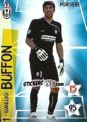 Sticker Gianluigi Buffon - Juventus. I Piu Forti Siamo Noi n. 2 - Edibas