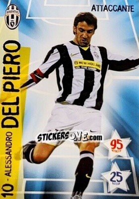 Sticker Alessandro Del Piero - Juventus. I Piu Forti Siamo Noi n. 7 - Edibas