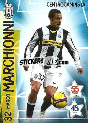 Sticker Marco Marchionni - Juventus. I Piu Forti Siamo Noi n. 15 - Edibas