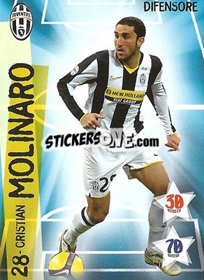 Sticker Cristian Molinaro - Juventus. I Piu Forti Siamo Noi - Edibas