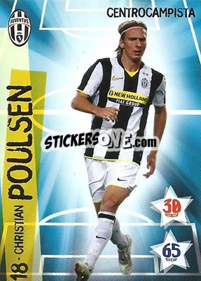 Sticker Christian Poulsen - Juventus. I Piu Forti Siamo Noi n. 20 - Edibas