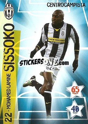 Sticker Mohamed Sissoko - Juventus. I Piu Forti Siamo Noi n. 22 - Edibas