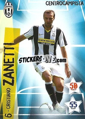 Cromo Cristiano Zanetti - Juventus. I Piu Forti Siamo Noi n. 25 - Edibas