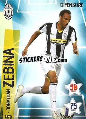 Sticker Jonathan Zebina - Juventus. I Piu Forti Siamo Noi n. 26 - Edibas