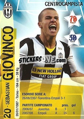 Cromo Sebastian Giovinco - Juventus. I Piu Forti Siamo Noi - Edibas