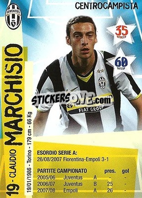 Sticker Claudio Marchisio - Juventus. I Piu Forti Siamo Noi - Edibas