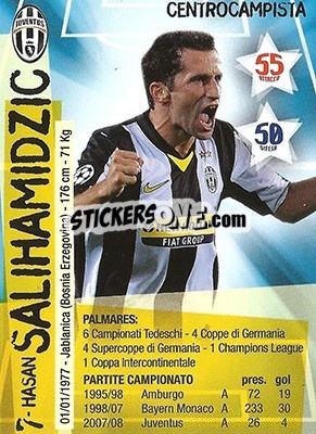 Sticker Hasan Salihamidzic - Juventus. I Piu Forti Siamo Noi n. 47 - Edibas