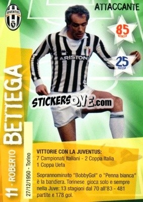Sticker Roberto Battega - Juventus. I Piu Forti Siamo Noi n. 58 - Edibas