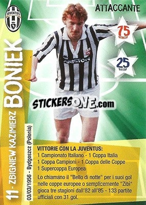 Sticker Zbigniew Boniek - Juventus. I Piu Forti Siamo Noi n. 59 - Edibas