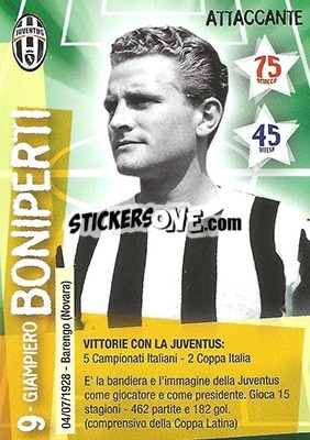 Sticker Giampiero Boniperti - Juventus. I Piu Forti Siamo Noi n. 61 - Edibas
