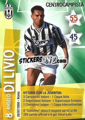 Sticker Angelo Di Livio - Juventus. I Piu Forti Siamo Noi n. 70 - Edibas