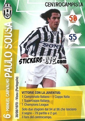 Sticker Paulo Sousa - Juventus. I Piu Forti Siamo Noi - Edibas