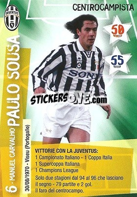 Sticker Paulo Sousa - Juventus. I Piu Forti Siamo Noi n. 74 - Edibas