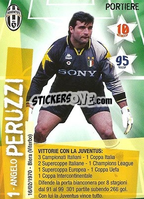 Sticker Angelo Peruzzi - Juventus. I Piu Forti Siamo Noi - Edibas