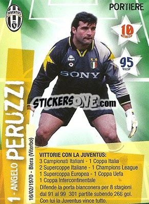 Sticker Angelo Peruzzi - Juventus. I Piu Forti Siamo Noi n. 75 - Edibas