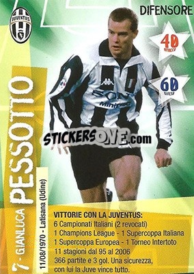 Sticker Gianluca Pessotto - Juventus. I Piu Forti Siamo Noi n. 76 - Edibas
