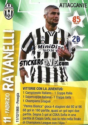 Sticker Fabrizio Ravanelli - Juventus. I Piu Forti Siamo Noi - Edibas