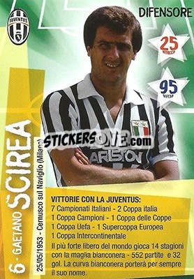 Sticker Gaetano Scirea - Juventus. I Piu Forti Siamo Noi n. 81 - Edibas