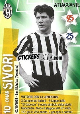 Sticker Omar Sivori - Juventus. I Piu Forti Siamo Noi n. 82 - Edibas