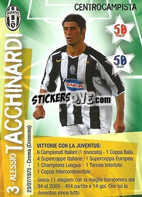Figurina Alessio Tacchinardi - Juventus. I Piu Forti Siamo Noi - Edibas