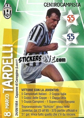 Sticker Marco Tardelli - Juventus. I Piu Forti Siamo Noi n. 84 - Edibas