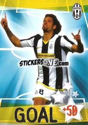 Sticker Goal 6 - Amauri - Juventus. I Piu Forti Siamo Noi n. 94 - Edibas