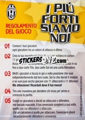 Sticker Regolamento - Juventus. I Piu Forti Siamo Noi n. 103 - Edibas