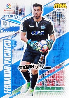 Sticker Fernando Pacheco - Liga 2017-2018. Megacracks - Panini