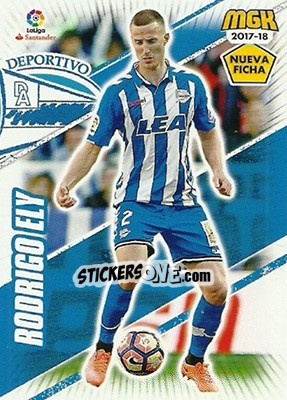 Sticker Rodrigo Ely - Liga 2017-2018. Megacracks - Panini