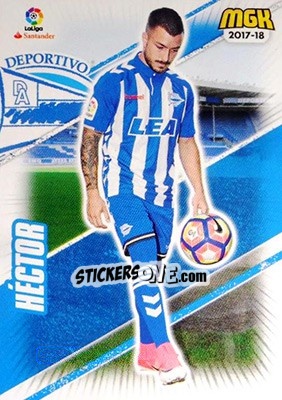 Cromo Héctor - Liga 2017-2018. Megacracks - Panini