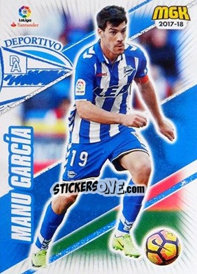 Sticker Manu García - Liga 2017-2018. Megacracks - Panini