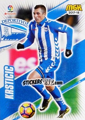 Sticker Krsticic - Liga 2017-2018. Megacracks - Panini