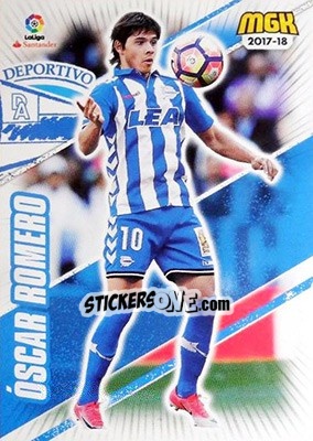 Sticker óscar Romero - Liga 2017-2018. Megacracks n. 13 - Panini