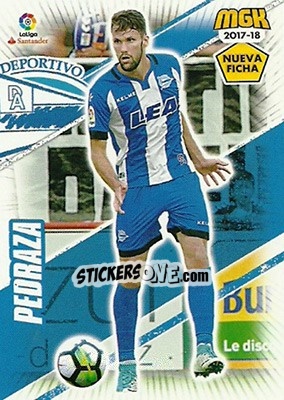 Sticker Pedraza - Liga 2017-2018. Megacracks - Panini