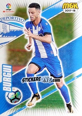 Sticker Burgui - Liga 2017-2018. Megacracks - Panini