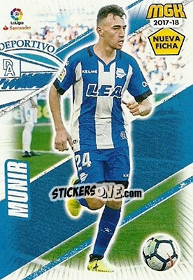 Sticker Munir - Liga 2017-2018. Megacracks - Panini