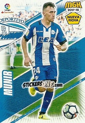 Figurina Munir - Liga 2017-2018. Megacracks - Panini