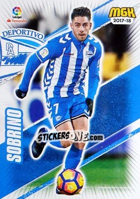 Cromo Sobrino - Liga 2017-2018. Megacracks - Panini