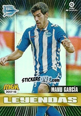 Sticker Manu García - Liga 2017-2018. Megacracks - Panini
