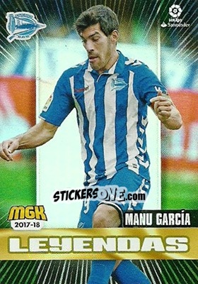 Cromo Manu García - Liga 2017-2018. Megacracks - Panini