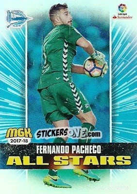 Sticker Fernando Pacheco - Liga 2017-2018. Megacracks - Panini