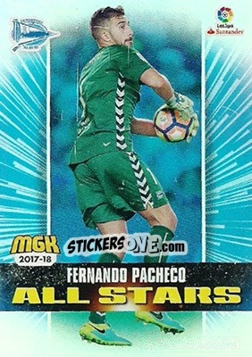Sticker Fernando Pacheco - Liga 2017-2018. Megacracks n. 25 - Panini